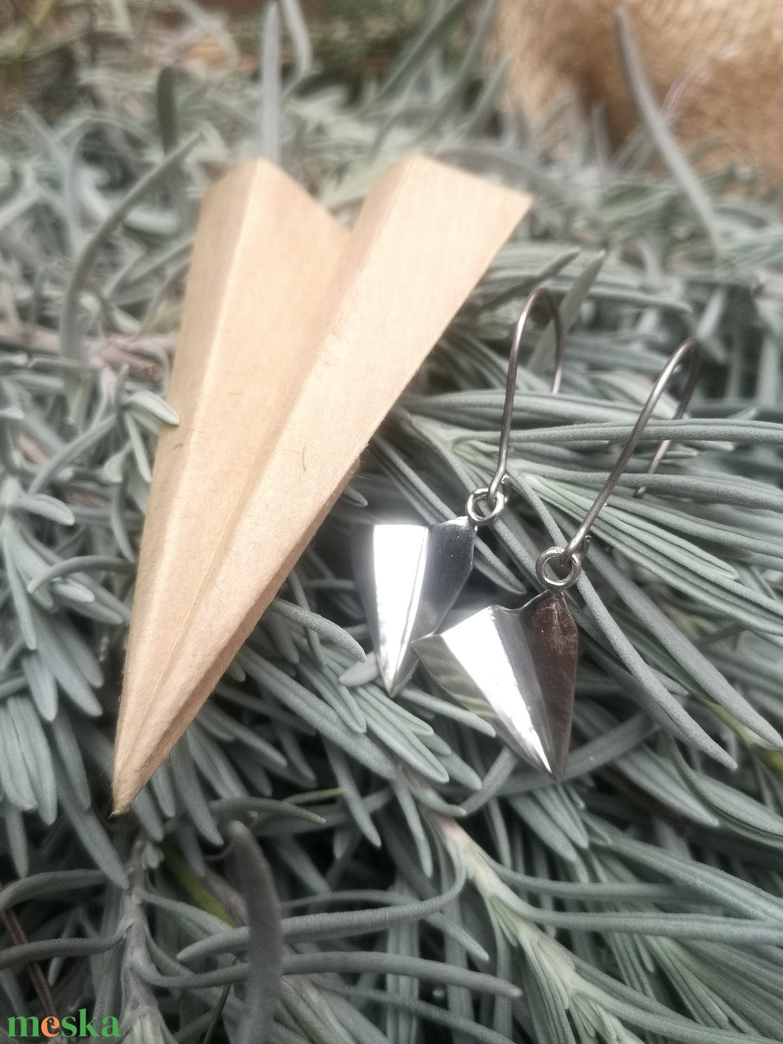 origami repcsi fülbevaló - ékszer - fülbevaló - lógó fülbevaló - Meska.hu