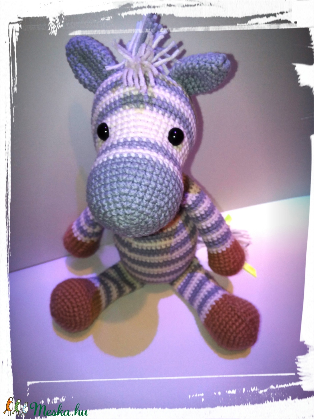 Zéno a zebra - amigurumi -  - Meska.hu
