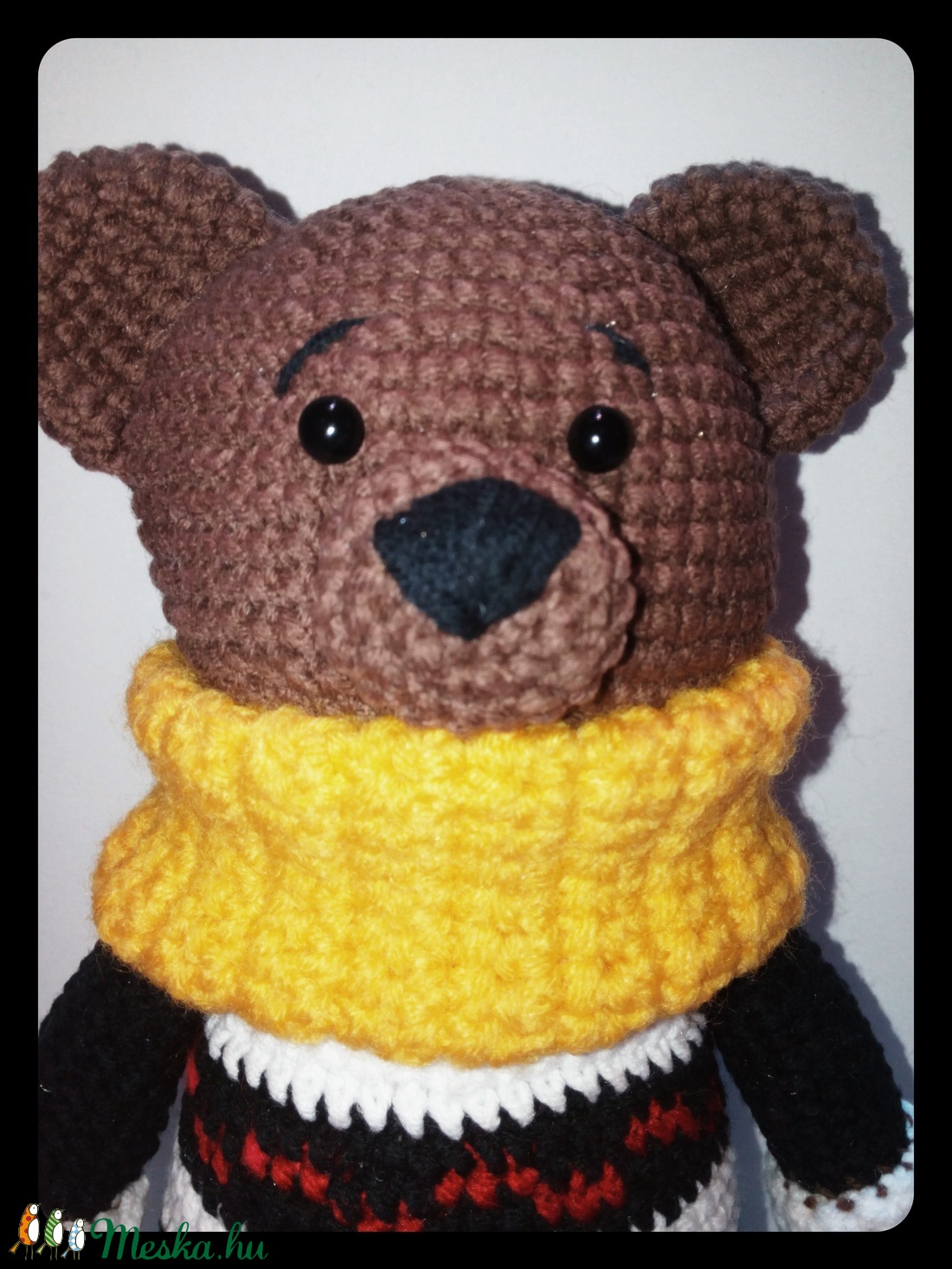 Morgóka - horgolt maci - amigurumi -  - Meska.hu