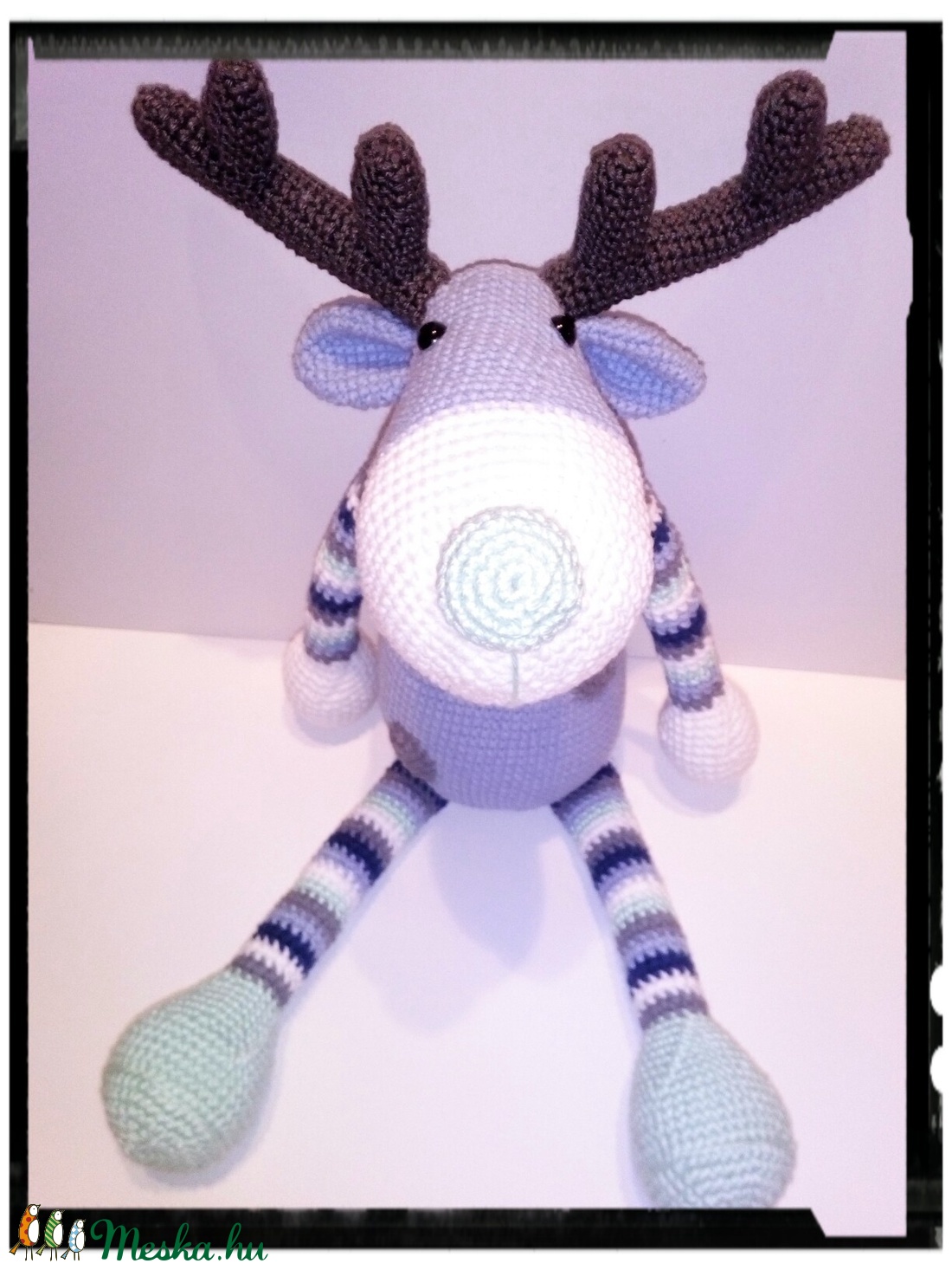 Sven a jeges rénszarvas - horgolt amigurumi -  - Meska.hu