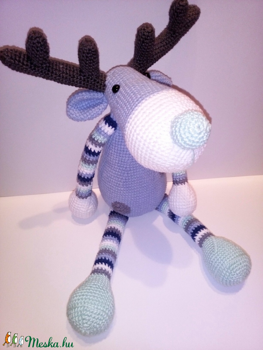 Sven a jeges rénszarvas - horgolt amigurumi -  - Meska.hu