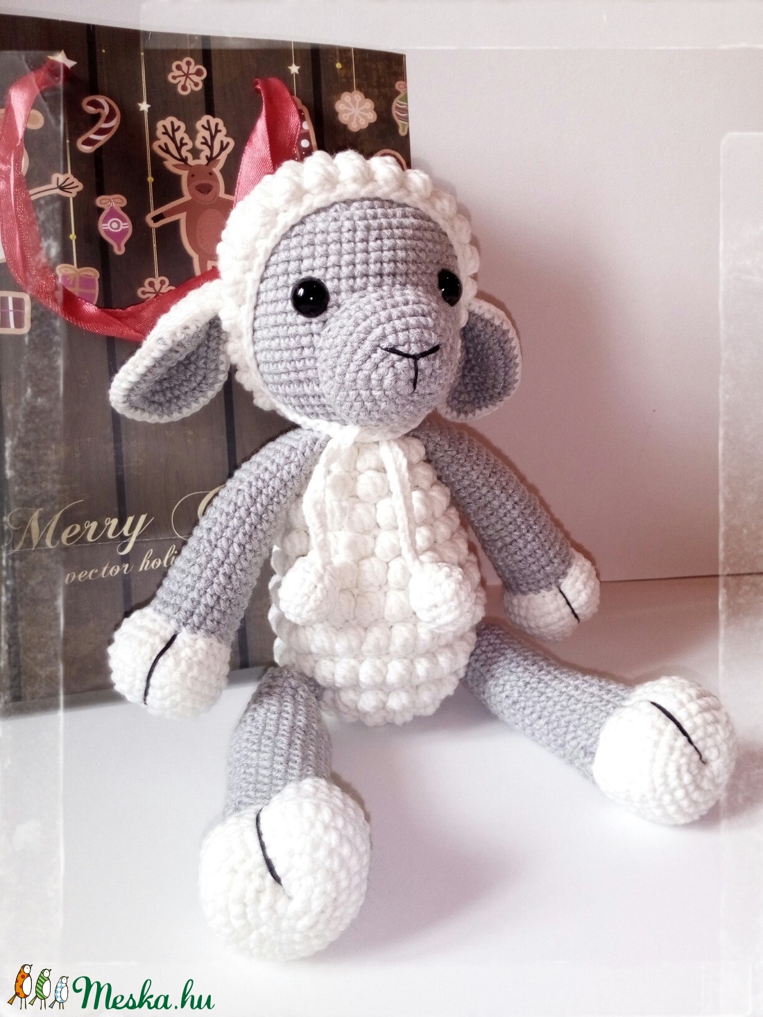 Lucy bari - horgolt amigurumi bárány -  - Meska.hu