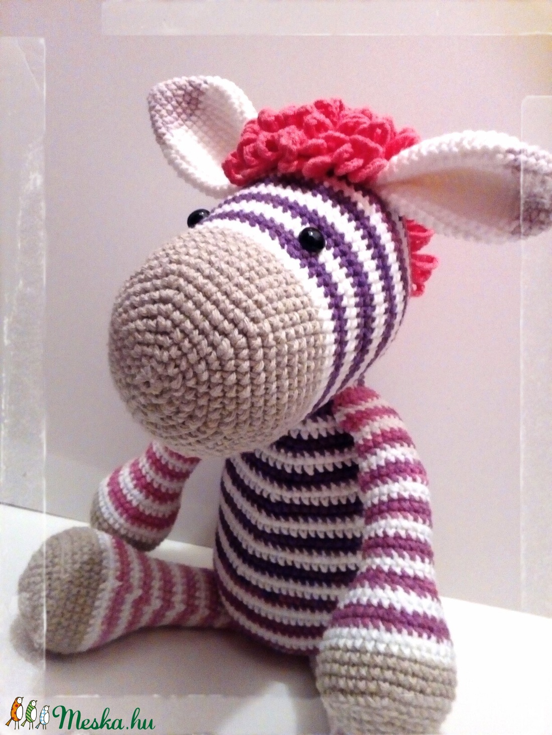 Zoé a cuki zebra csajszi - amigurumi -  - Meska.hu