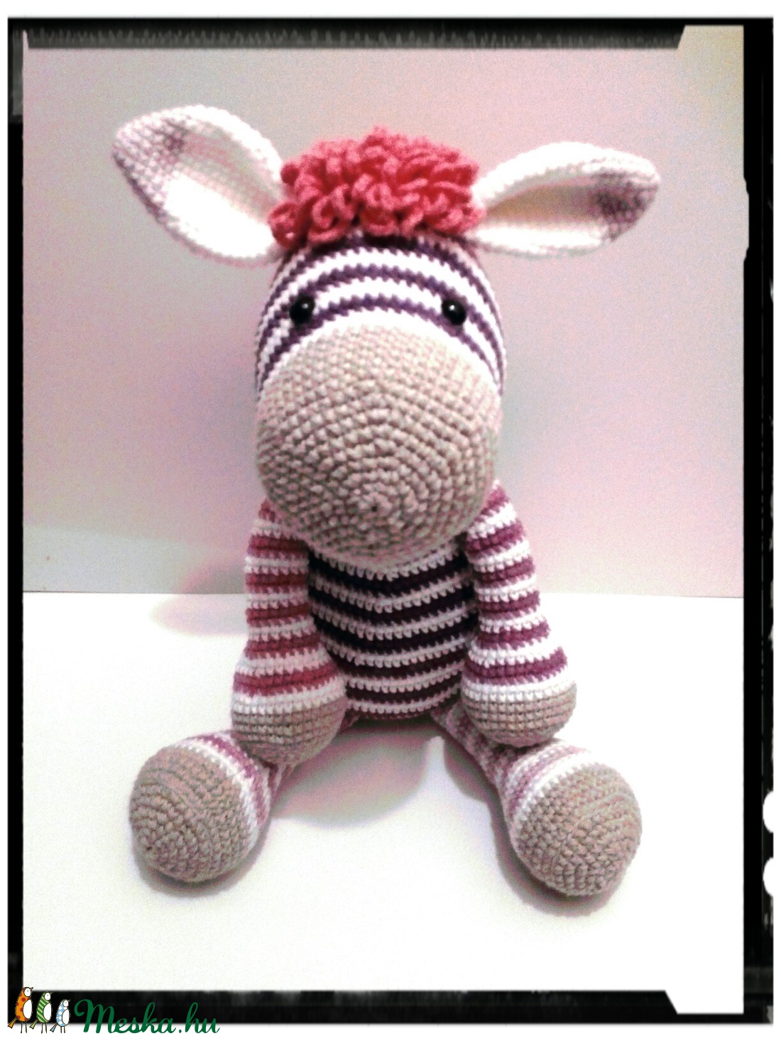 Zoé a cuki zebra csajszi - amigurumi -  - Meska.hu