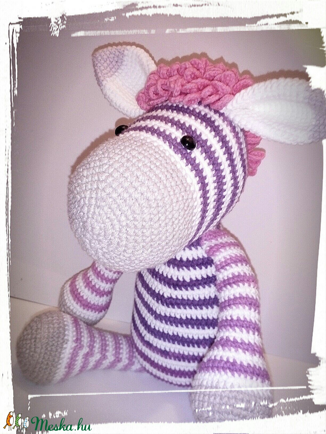 Zoé a cuki zebra csajszi - amigurumi -  - Meska.hu
