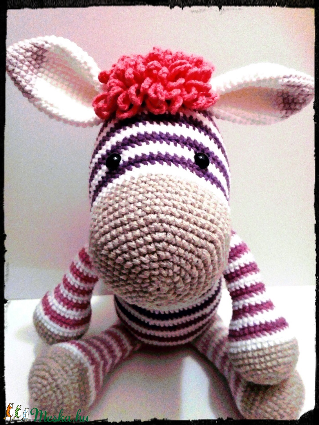 Zoé a cuki zebra csajszi - amigurumi -  - Meska.hu