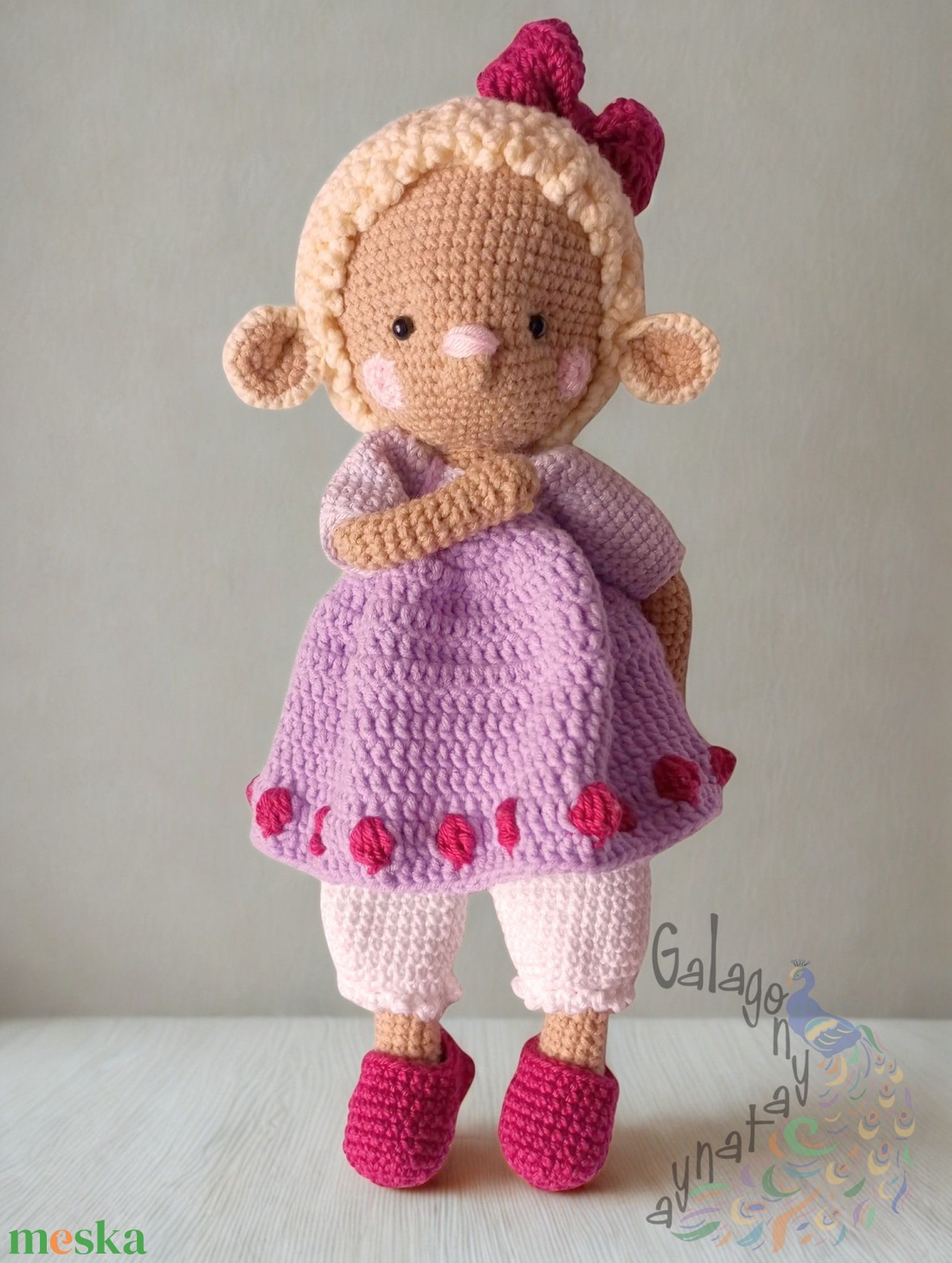 Lili bárányka - horgolt amigurumi - játék & sport - plüssállat & játékfigura - más figura - Meska.hu