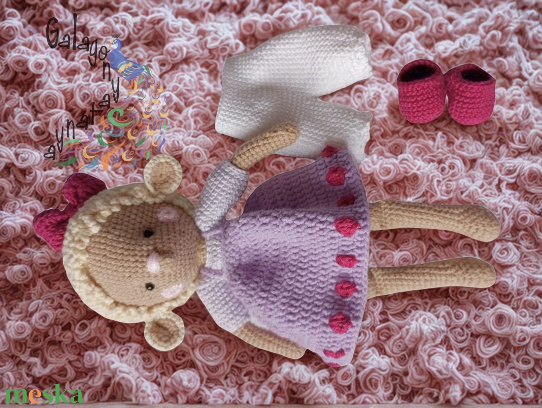 Lili bárányka - horgolt amigurumi - játék & sport - plüssállat & játékfigura - más figura - Meska.hu