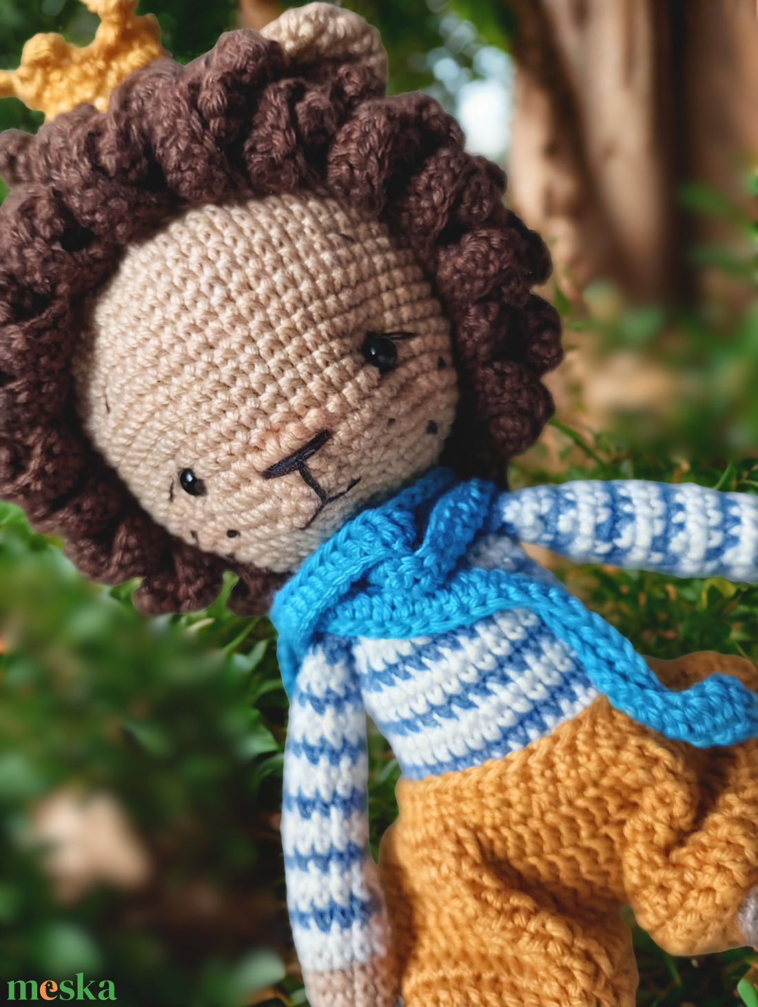 Roar királyfi � Prémium horgolt amigurumi oroszlán (28-29 cm) - játék & sport - plüssállat & játékfigura - oroszlán - Meska.hu