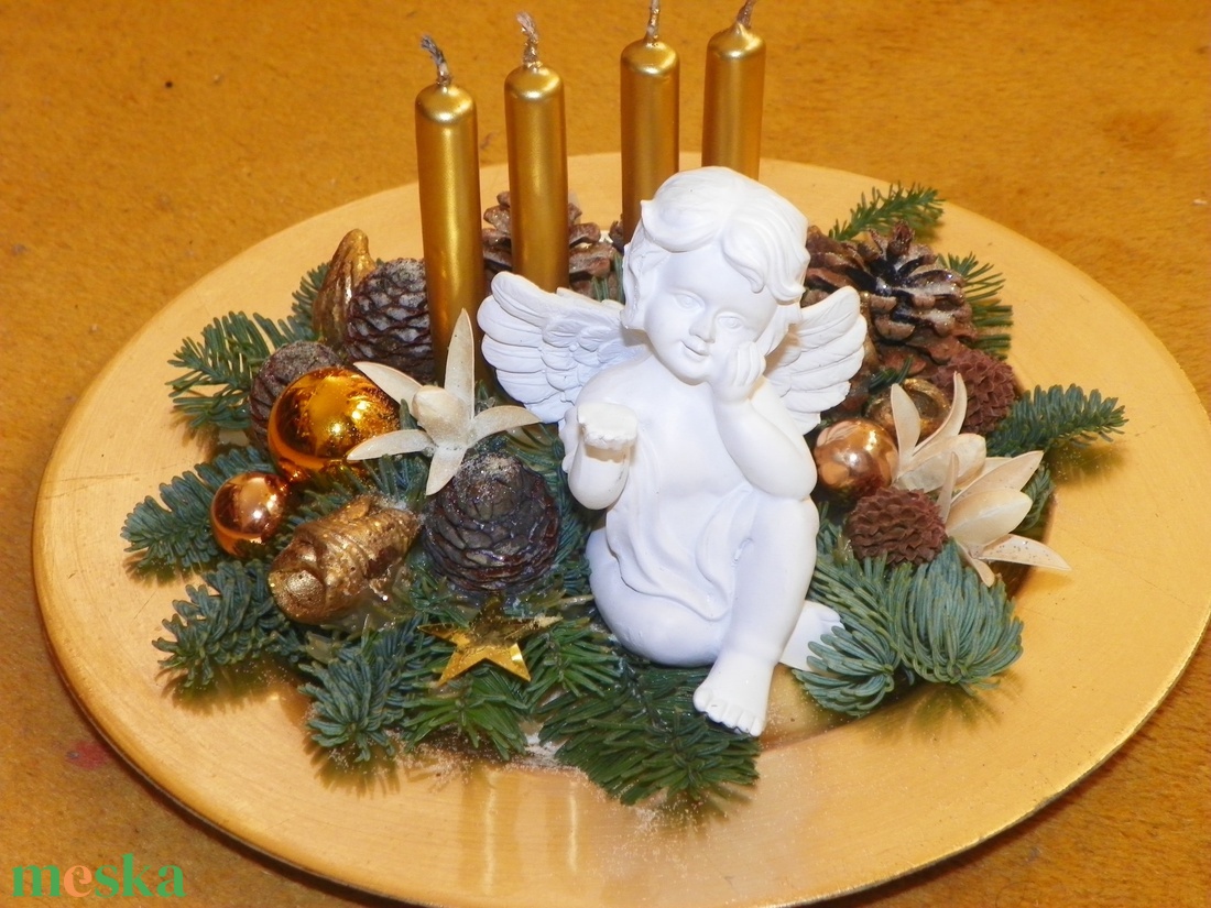 Várakozás-Angyalkás adventi asztaldísz, koszorú - karácsony - karácsonyi lakásdekoráció - ünnepi asztaldekoráció - Meska.hu Várakozás-Angyalkás adventi asztaldísz, koszorú - karácsony - karácsonyi lakásdekoráció - ünnepi asztaldekoráció - Meska.hu