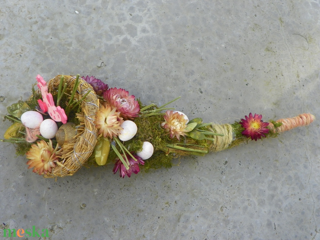 TAVASZ húsvéti -bőségszarú asztaldísz,asztalközép - otthon & életmód - dekoráció - húsvéti asztaldíszek - Meska.hu
