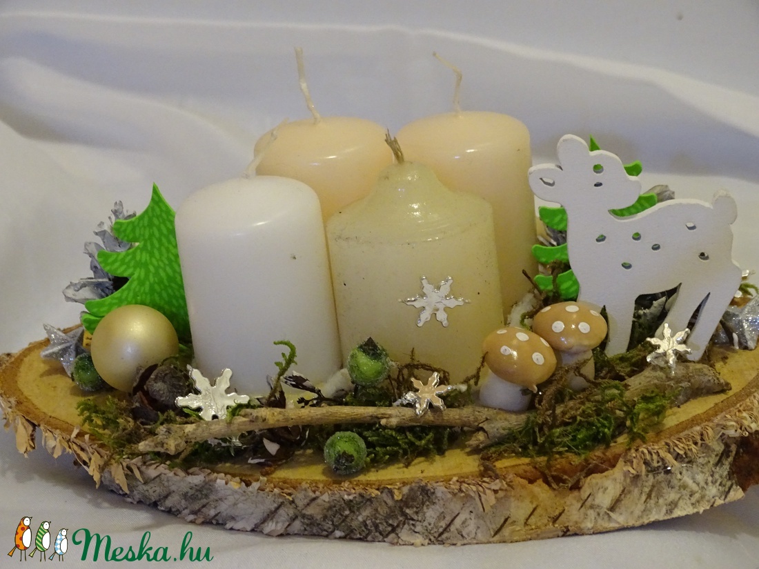 Téli természet,Őzikés,Téli,karácsonyi adventi asztaldísz,asztalközép, koszorú - karácsony - Meska.hu Téli természet,Őzikés,Téli,karácsonyi adventi asztaldísz,asztalközép, koszorú - karácsony - Meska.hu