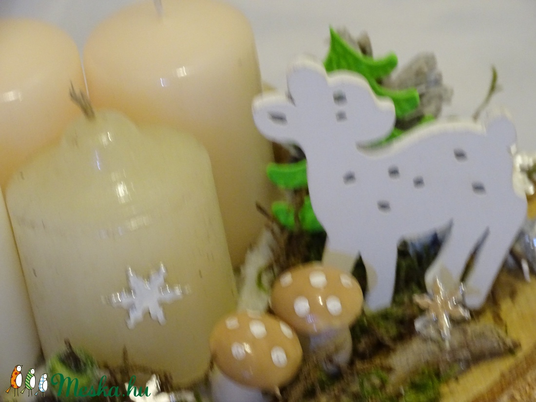Téli természet,Őzikés,Téli,karácsonyi adventi asztaldísz,asztalközép, koszorú - karácsony - Meska.hu Téli természet,Őzikés,Téli,karácsonyi adventi asztaldísz,asztalközép, koszorú - karácsony - Meska.hu