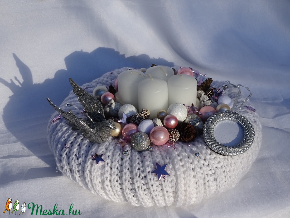 ITT a farsang áll a bál...porcelánfejű - BOHÓC Piros-fehér ezüst,szürke kopogtató,ajtódísz,falidísz   ,koszorú - otthon & életmód - dekoráció - Meska.hu