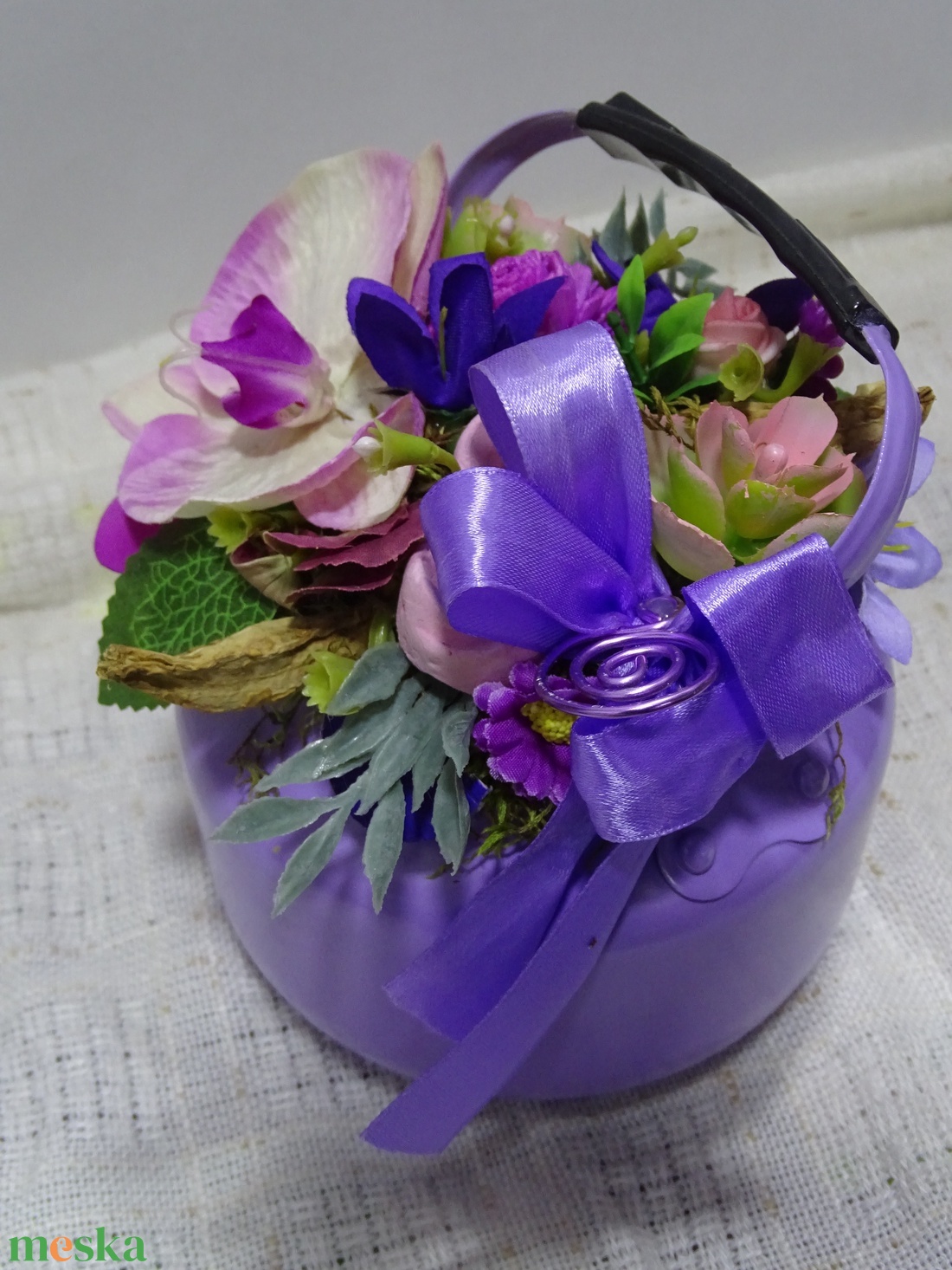 Orchidea, Lila hangulat-egyedi, Asztaldísz,lakásdekoráció - otthon & életmód - dekoráció - asztal és polc dekoráció - asztaldísz - Meska.hu Orchidea, Lila hangulat-egyedi, Asztaldísz,lakásdekoráció - otthon & életmód - dekoráció - asztal és polc dekoráció - asztaldísz - Meska.hu