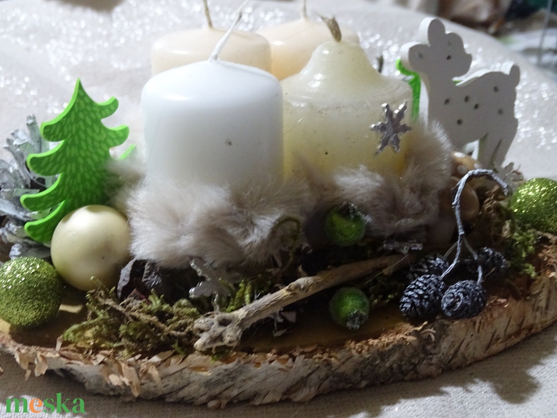 Téli táj bundában ,Őzikés,Téli,karácsonyi adventi asztaldísz,asztalközép, koszorú - karácsony - adventi díszek - adventi asztaldísz - Meska.hu Téli táj bundában ,Őzikés,Téli,karácsonyi adventi asztaldísz,asztalközép, koszorú - karácsony - adventi díszek - adventi asztaldísz - Meska.hu