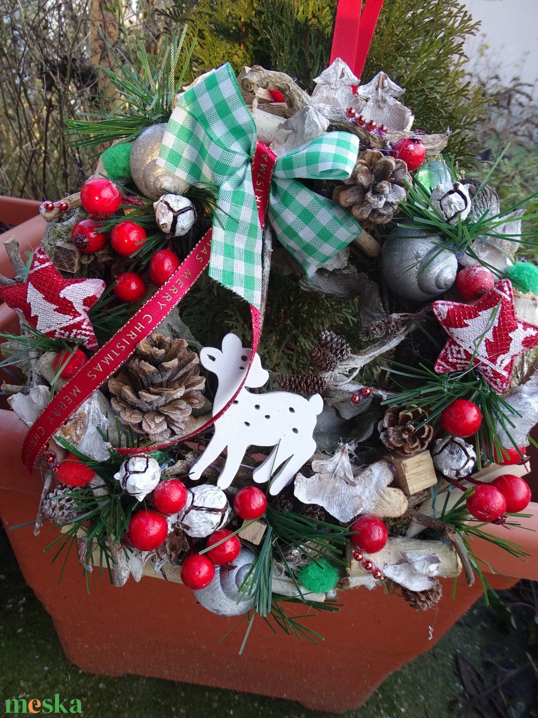 Téli kerek erdő- őzikés,bogyós,karácsonyi,adventi ajtódísz,koszorú kopogtató - karácsony - adventi díszek - adventi ajtódísz - Meska.hu Téli kerek erdő- őzikés,bogyós,karácsonyi,adventi ajtódísz,koszorú kopogtató - karácsony - adventi díszek - adventi ajtódísz - Meska.hu
