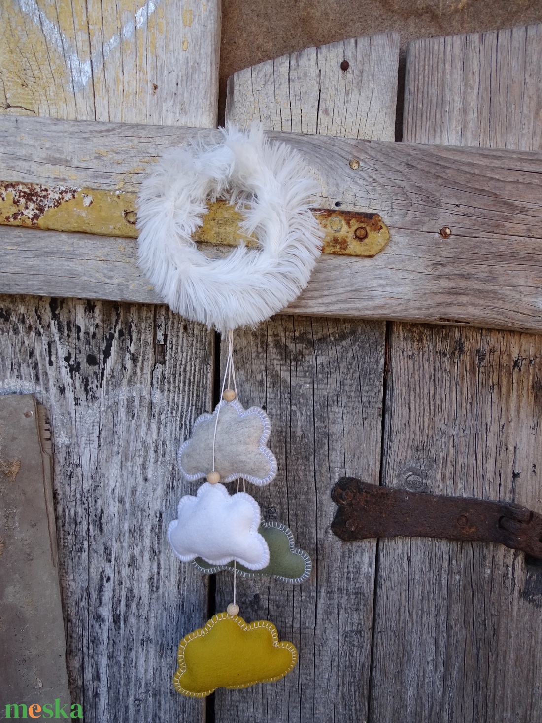  Felhőcske gyermekszoba-ajtódísz,falidísz,ablakdísz - otthon & életmód - dekoráció - ajtó- és ablak dekoráció - ajtódísz & kopogtató - Meska.hu