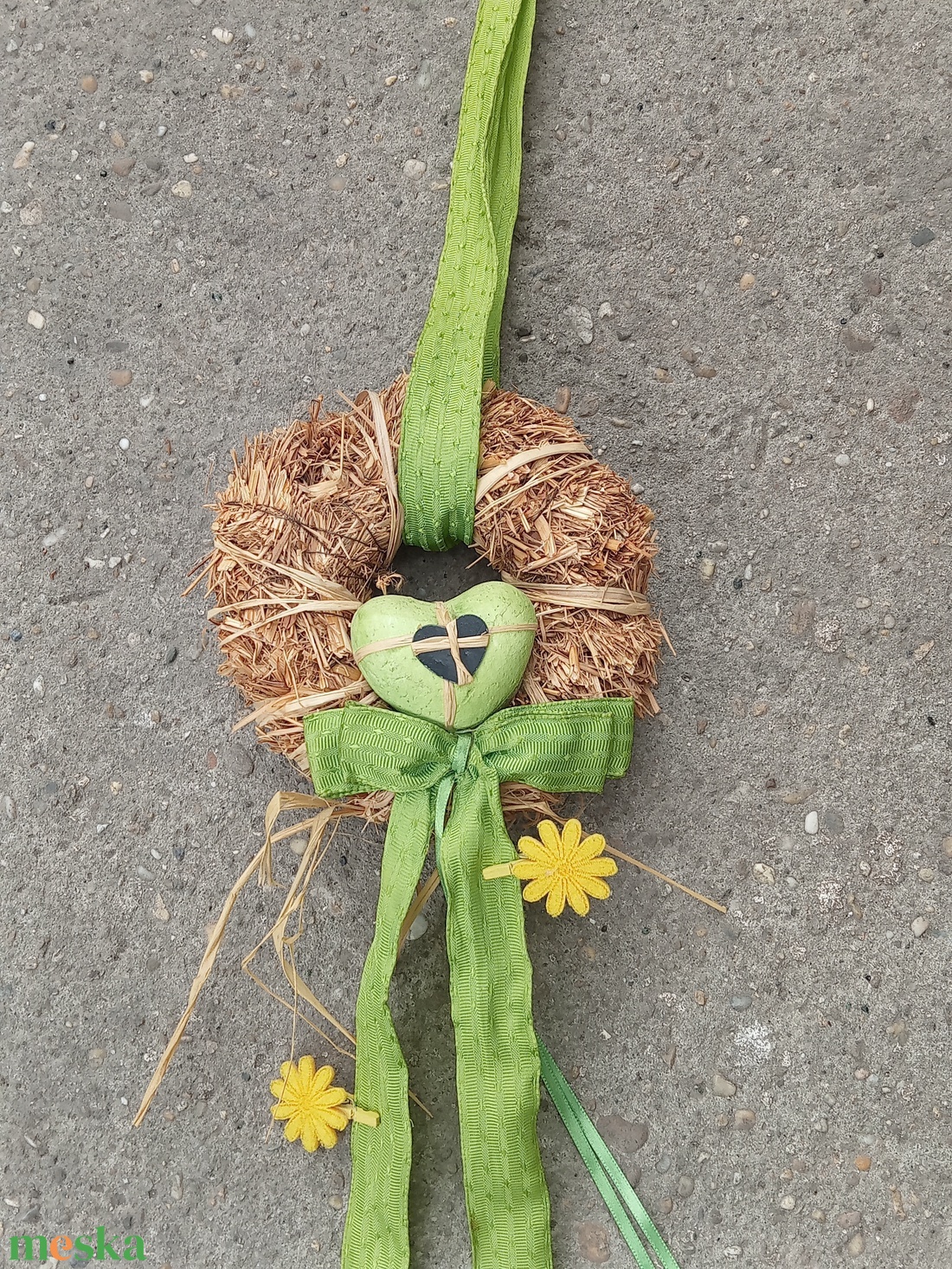 Tavaszi- nyári ajtódísz.kopogtató - otthon & életmód - dekoráció - ajtó- és ablak dekoráció - ajtódísz & kopogtató - Meska.hu
