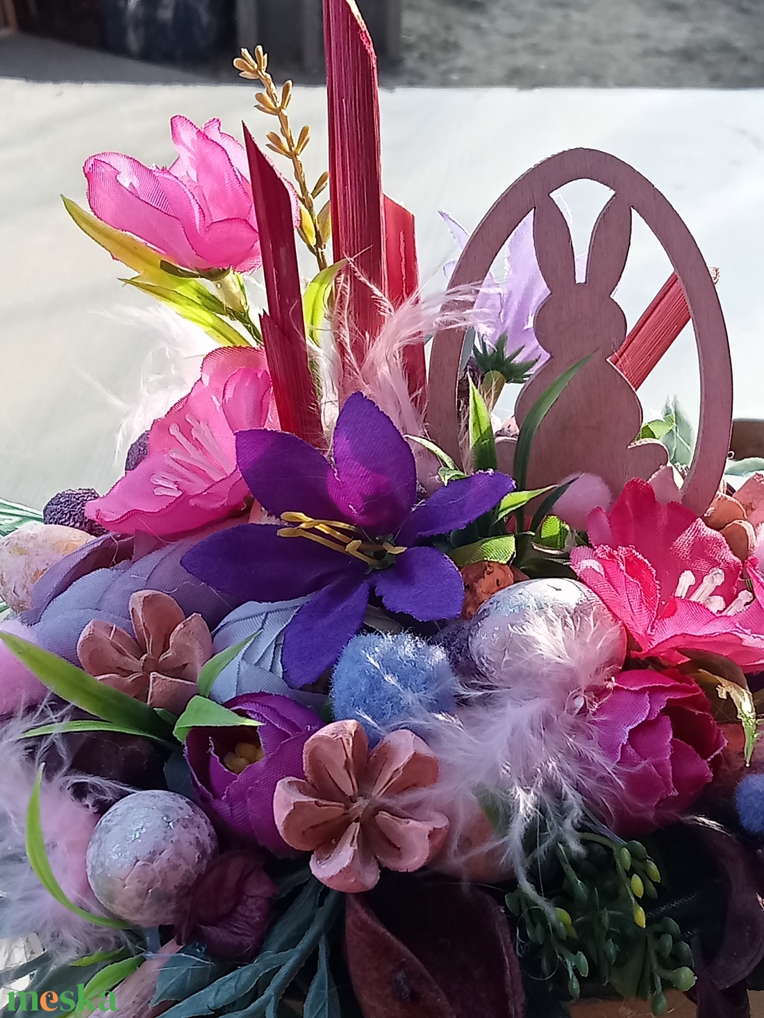 TavasziVirágoskert asztaldísz,lakásdekoráció, doboz, box - otthon & életmód - dekoráció - Meska.hu