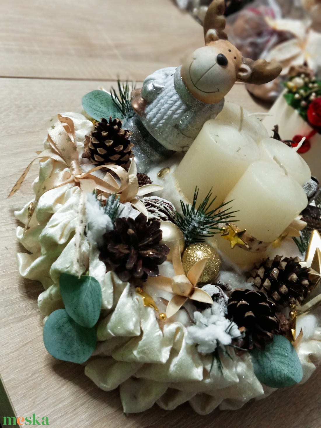 Ünnepi hangulat: szett,Karácsonyi ,adventi box,téli ajtódísz,asztaldísz  - karácsony - adventi díszek - adventi asztaldísz - Meska.hu