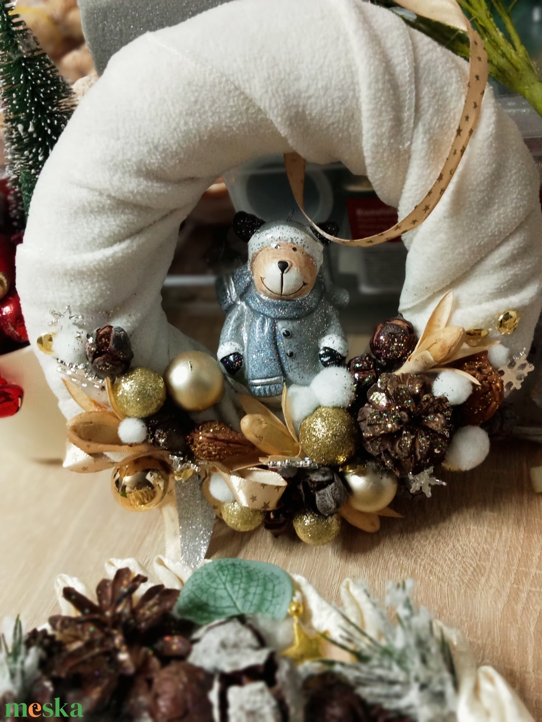 Ünnepi hangulat: szett,Karácsonyi ,adventi box,téli ajtódísz,asztaldísz  - karácsony - adventi díszek - adventi asztaldísz - Meska.hu