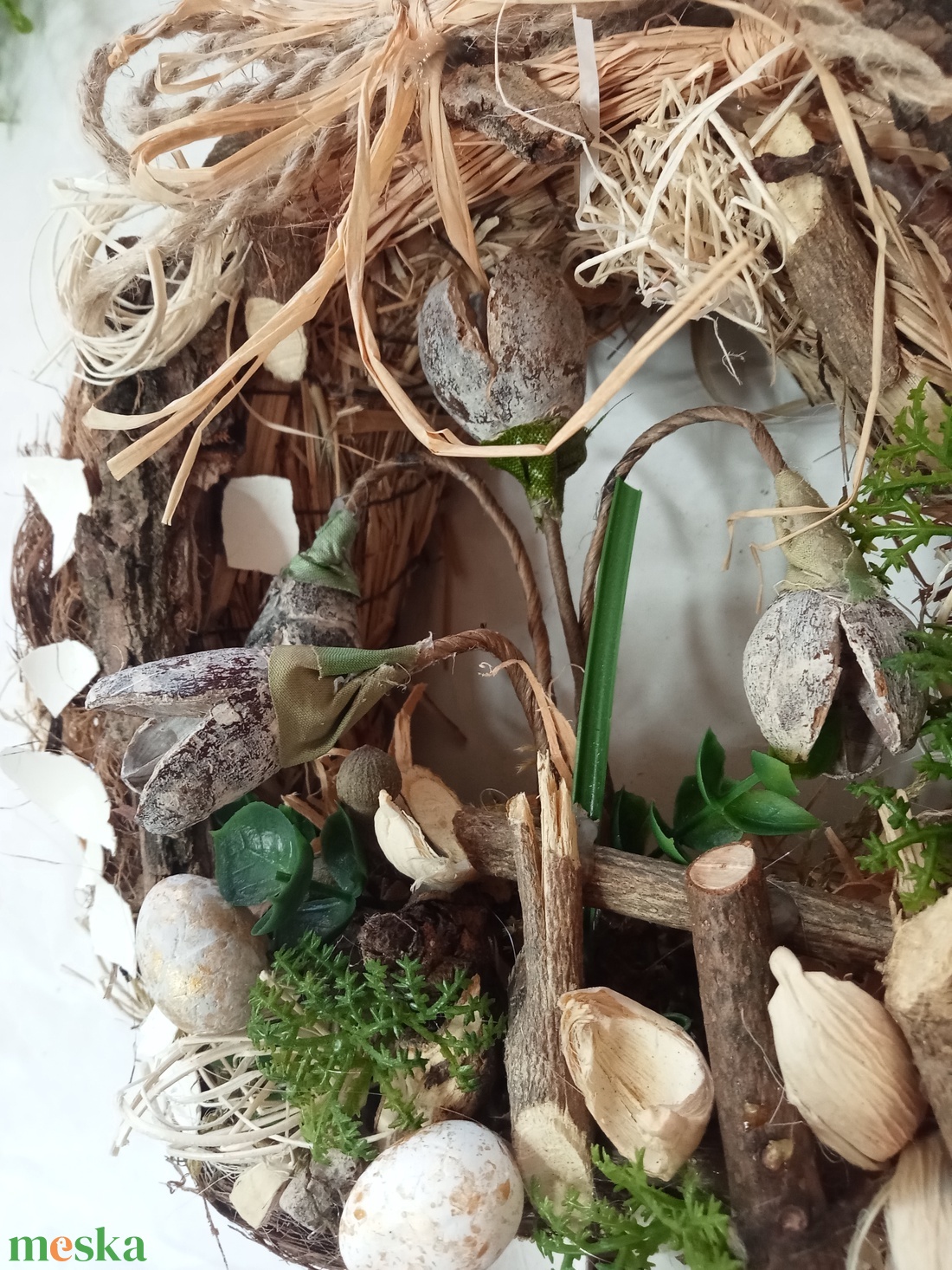 Hóvirágom,virágom: természetes, ajtódísz,koszorú,kopogtató - otthon & életmód - dekoráció - ajtó- és ablak dekoráció - ajtódísz & kopogtató - Meska.hu