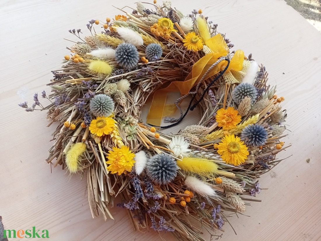 Óriási Virágözön -Romantikus  nyári (nagy méret )ajtodisz, koszorú, kopogtato(nagy méret)  - otthon & életmód - dekoráció - ajtó- és ablak dekoráció - ajtódísz & kopogtató - Meska.hu