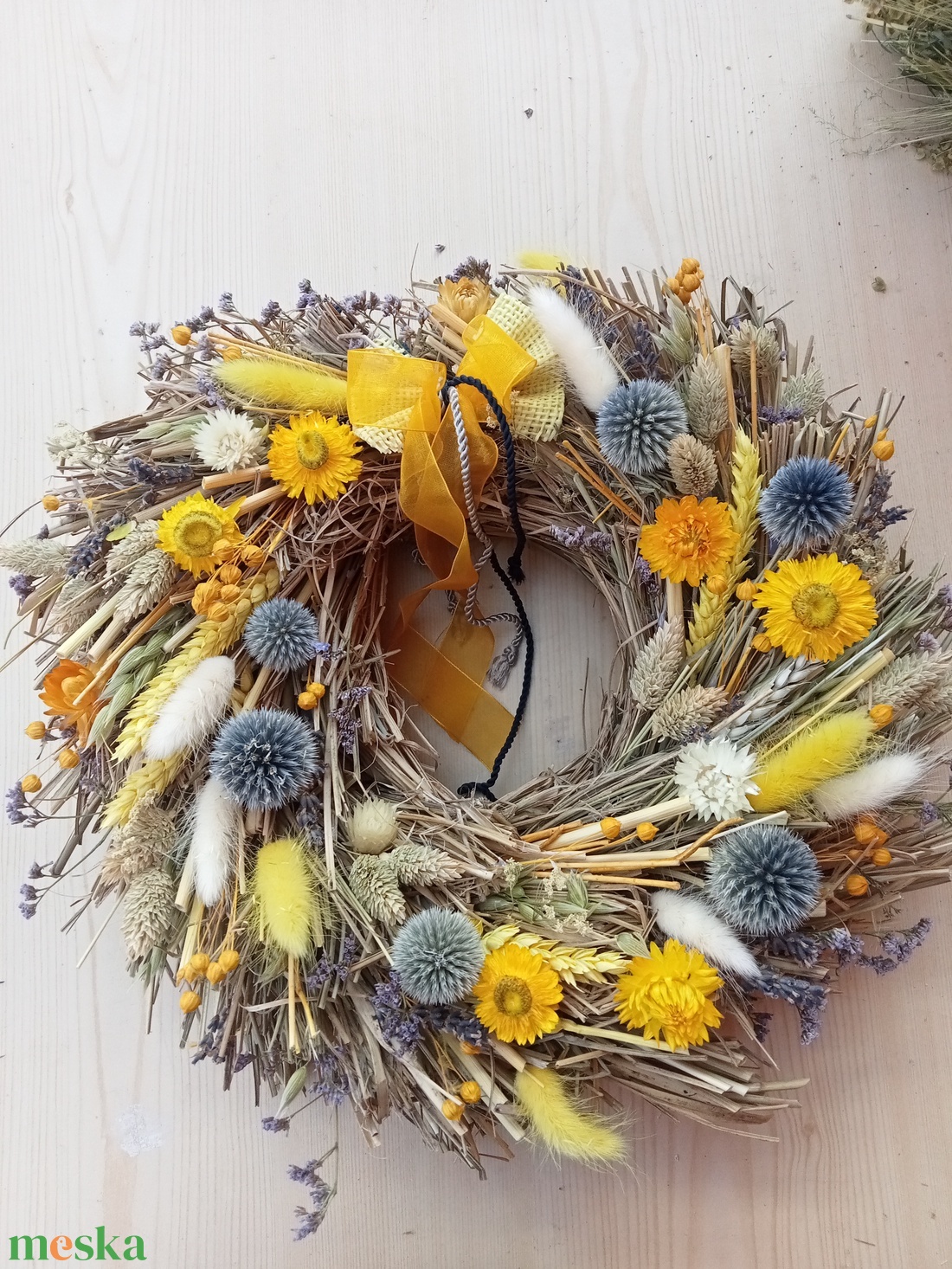 Óriási Virágözön -Romantikus  nyári (nagy méret )ajtodisz, koszorú, kopogtato(nagy méret)  - otthon & életmód - dekoráció - ajtó- és ablak dekoráció - ajtódísz & kopogtató - Meska.hu