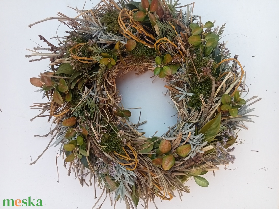 Country természetes tavaszi, húsvéti ajtódísz  - otthon & életmód - dekoráció - ajtó- és ablak dekoráció - ajtódísz & kopogtató - Meska.hu