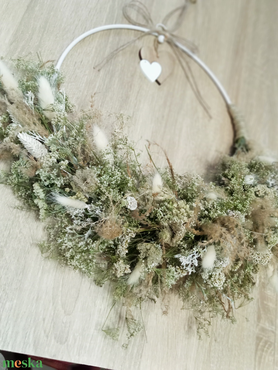 Boho-bohem romantikus természetes ajtódísz,falidisz - otthon & életmód - dekoráció - ajtó- és ablak dekoráció - ajtódísz & kopogtató - Meska.hu