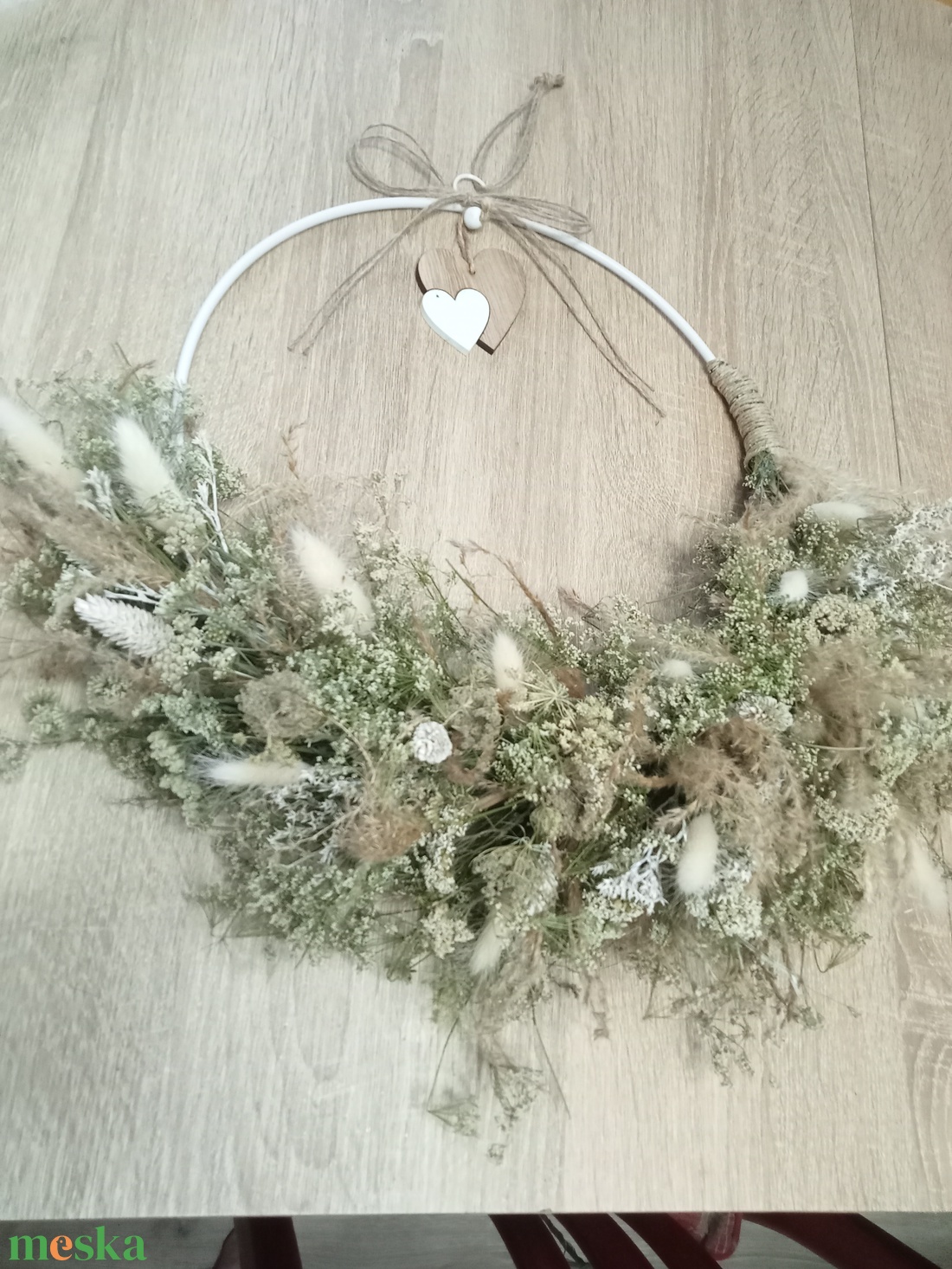 Boho-bohem romantikus természetes ajtódísz,falidisz - otthon & életmód - dekoráció - ajtó- és ablak dekoráció - ajtódísz & kopogtató - Meska.hu