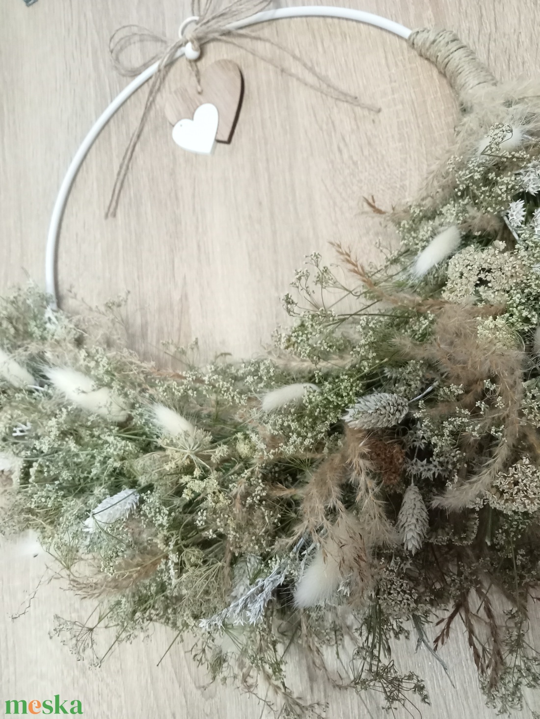 Boho-bohem romantikus természetes ajtódísz,falidisz - otthon & életmód - dekoráció - ajtó- és ablak dekoráció - ajtódísz & kopogtató - Meska.hu