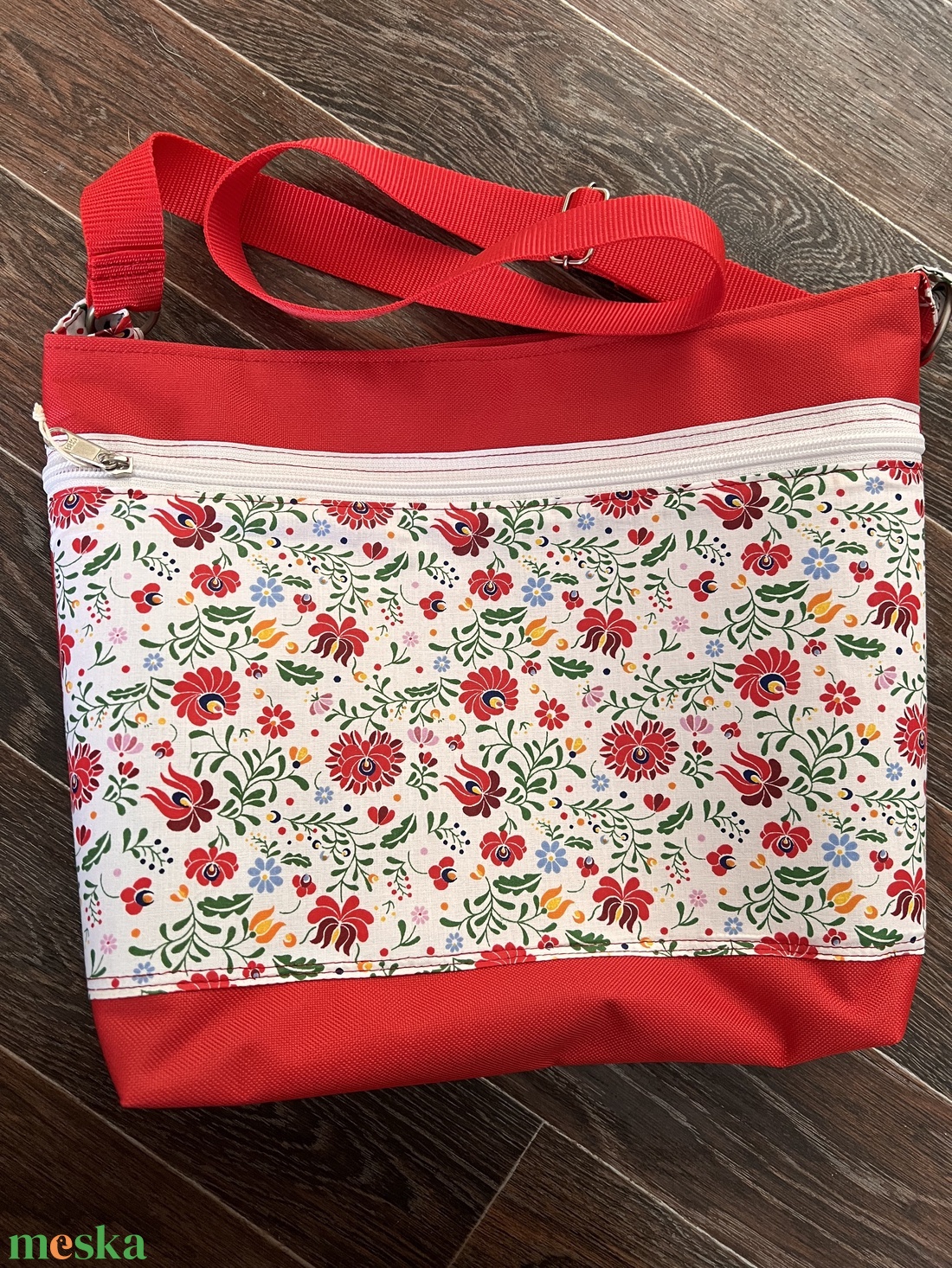Népi mintás táska - táska & tok - kézitáska & válltáska - válltáska - Meska.hu