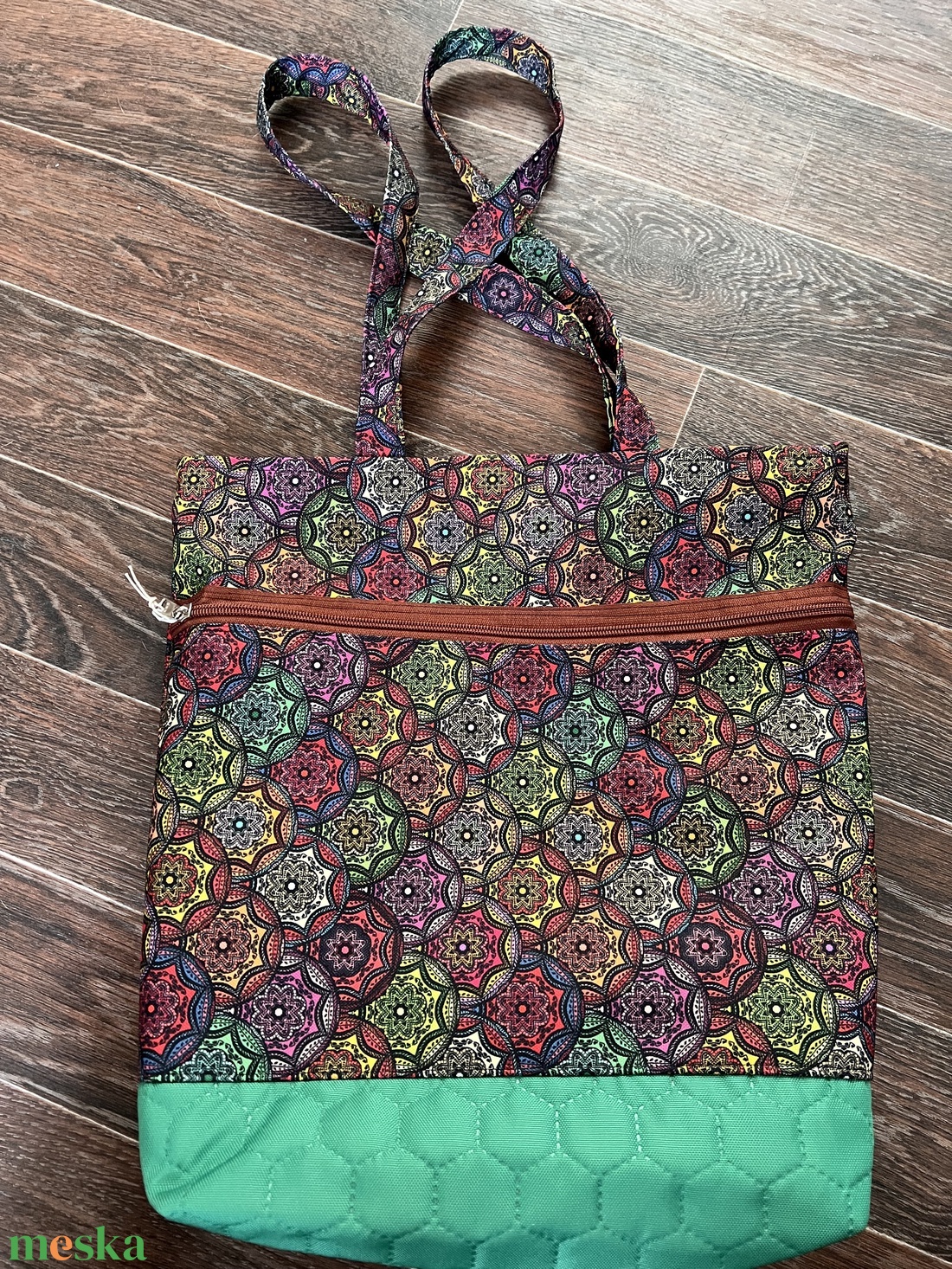 Mandala mintás válltáska - táska & tok - kézitáska & válltáska - nagy pakolós táska - Meska.hu