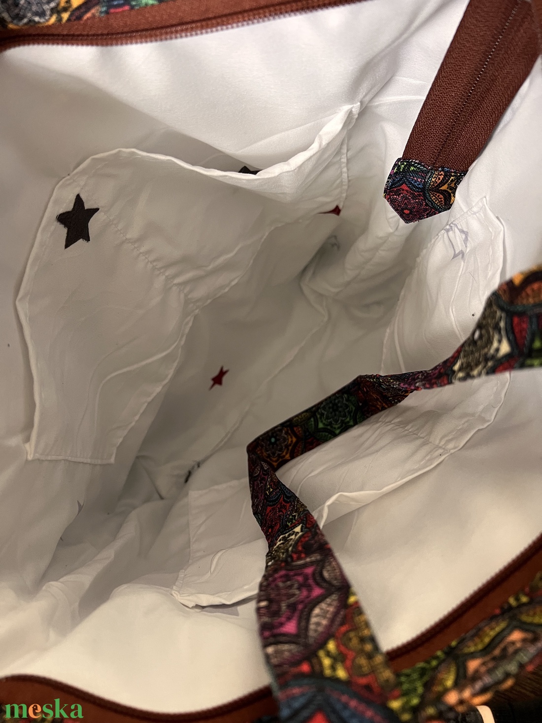 Mandala mintás válltáska - táska & tok - kézitáska & válltáska - nagy pakolós táska - Meska.hu