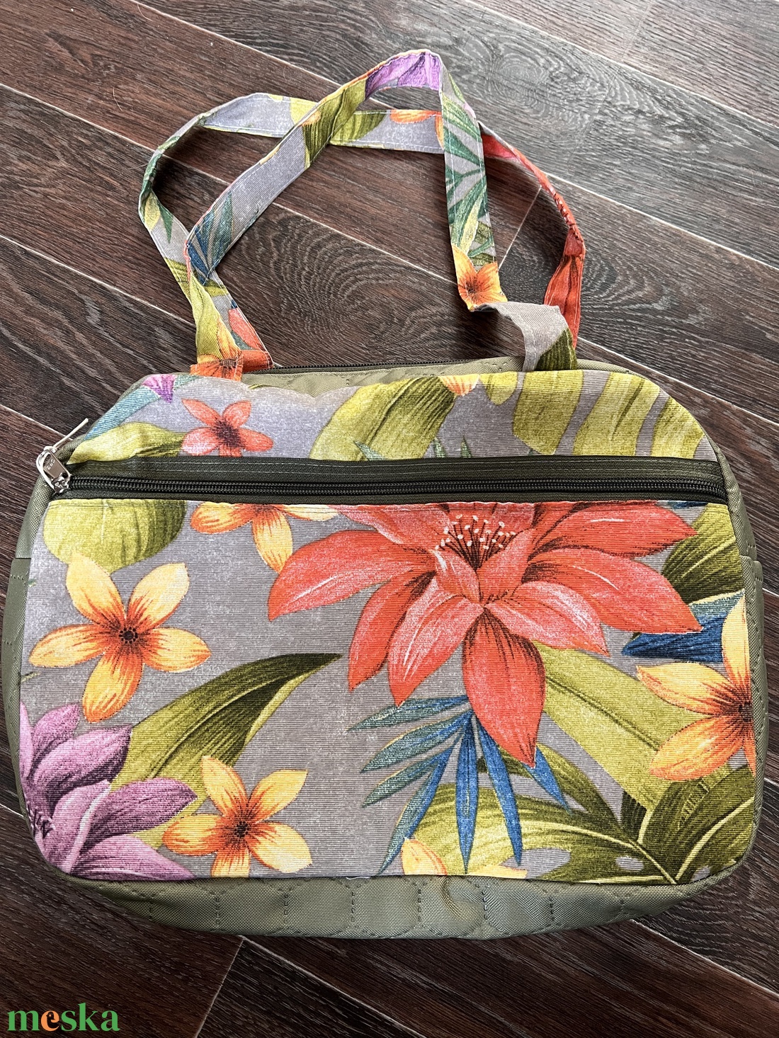 Virágmintás válltáska - táska & tok - kézitáska & válltáska - válltáska - Meska.hu