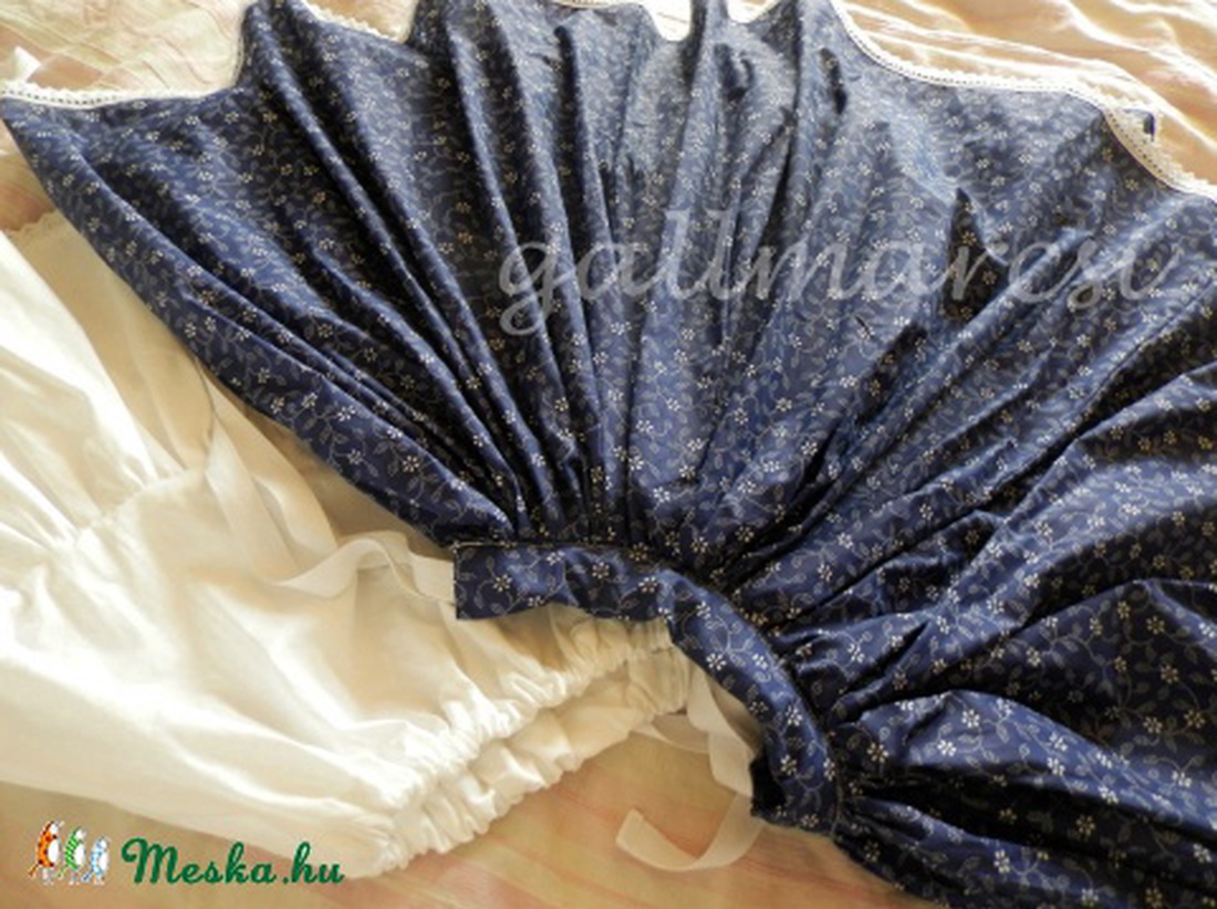 Kékfestő/ néptánc pörgős szoknya/ viselet (bármilyen méretben) -  - Meska.hu