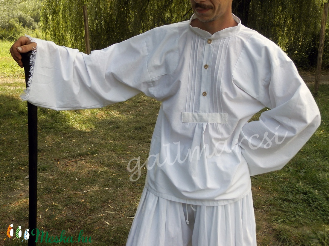 Lobogó, bő ujjú paraszting, férfi ing/ viselet -  - Meska.hu