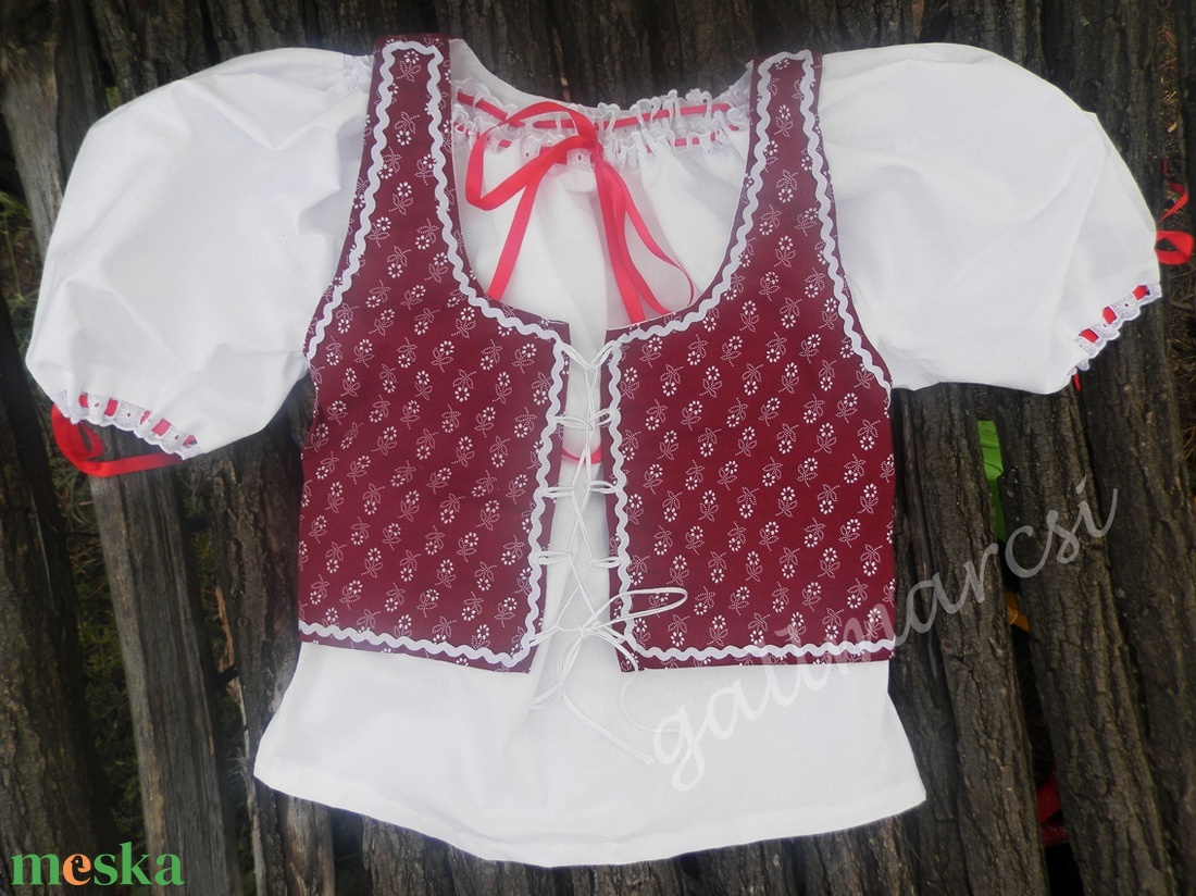 Néptánc mellény, népi női mellény -  - Meska.hu