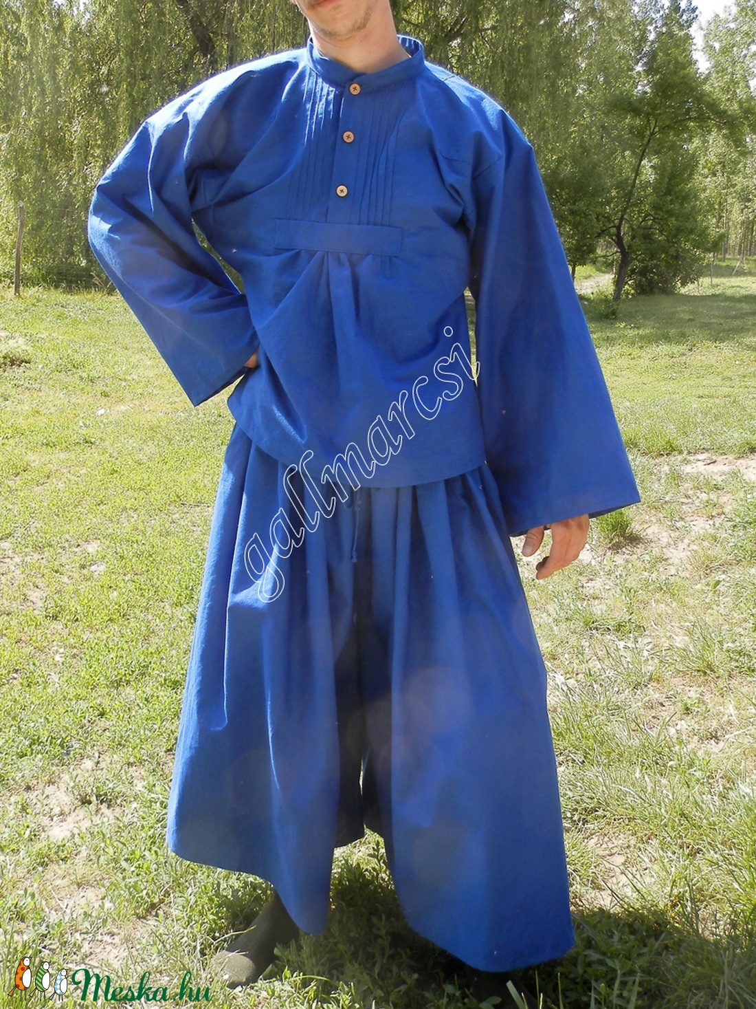 Lobogó, bő ujjú paraszting, férfi ing/ viselet -  - Meska.hu