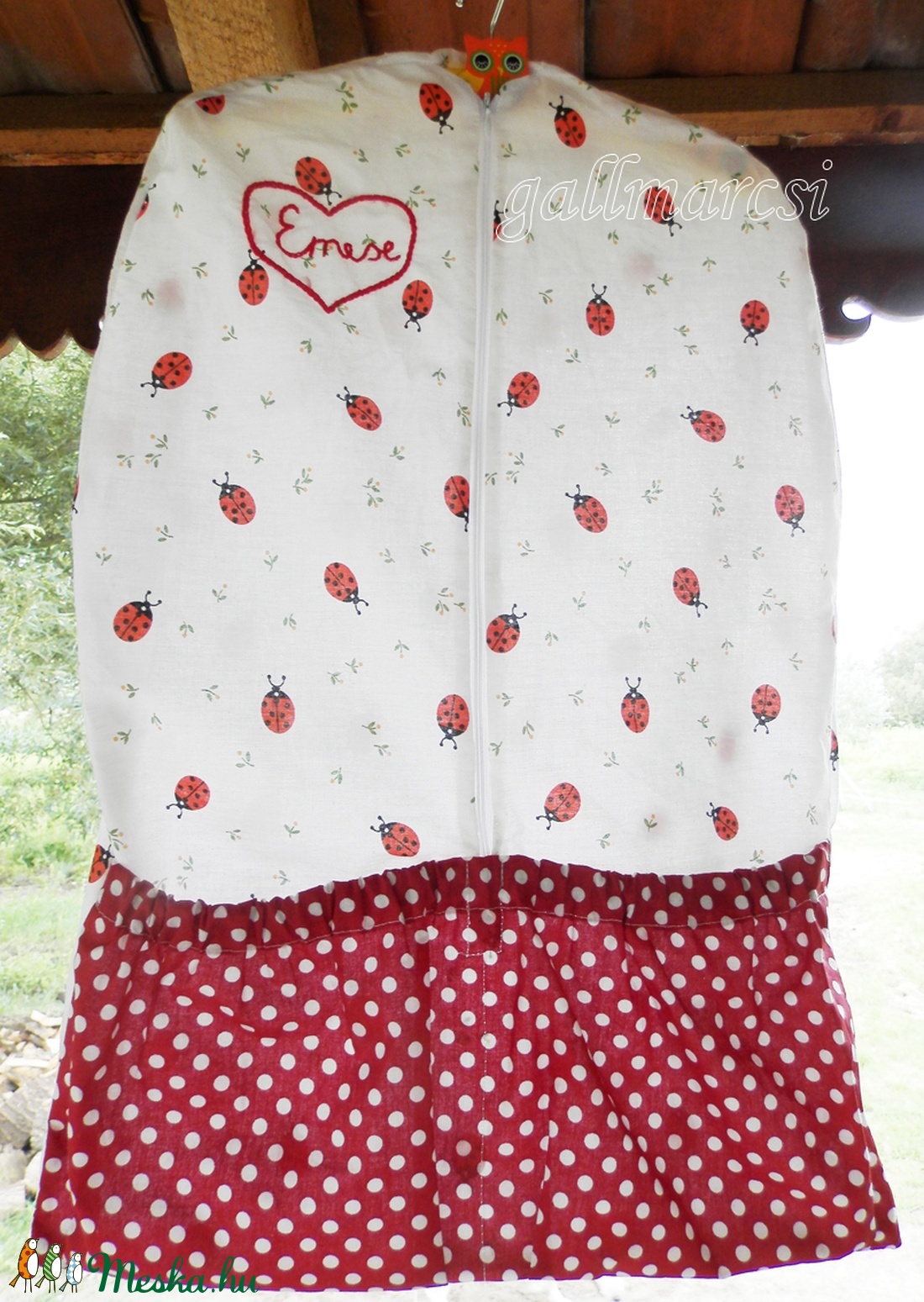 Ovis zsák több színben baglyos fa vállfával, óvodai zsák -  - Meska.hu