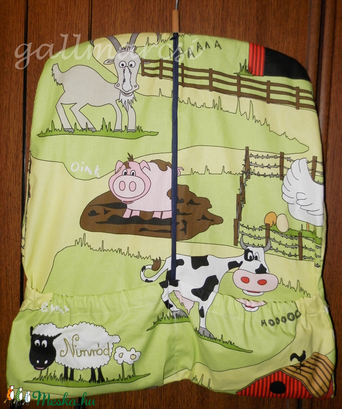 Ovis zsák több színben baglyos fa vállfával, óvodai zsák -  - Meska.hu