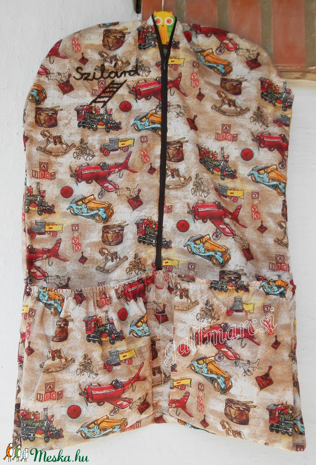 Ovis zsák több színben baglyos fa vállfával, óvodai zsák -  - Meska.hu