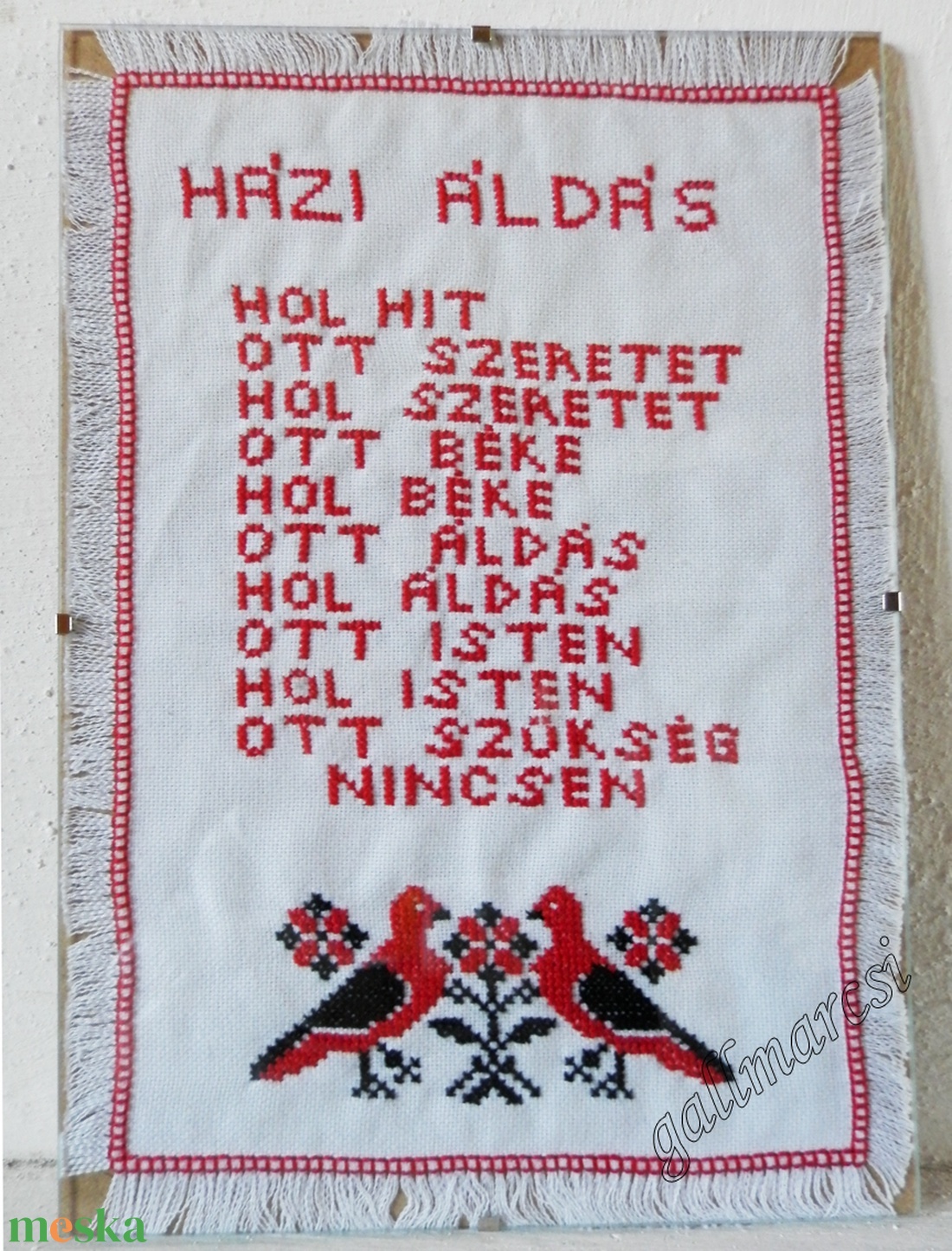 Házi áldás keresztszemes hímzéssel - otthon & életmód - vallás - házi áldás - Meska.hu Házi áldás keresztszemes hímzéssel - otthon & életmód - vallás - házi áldás - Meska.hu