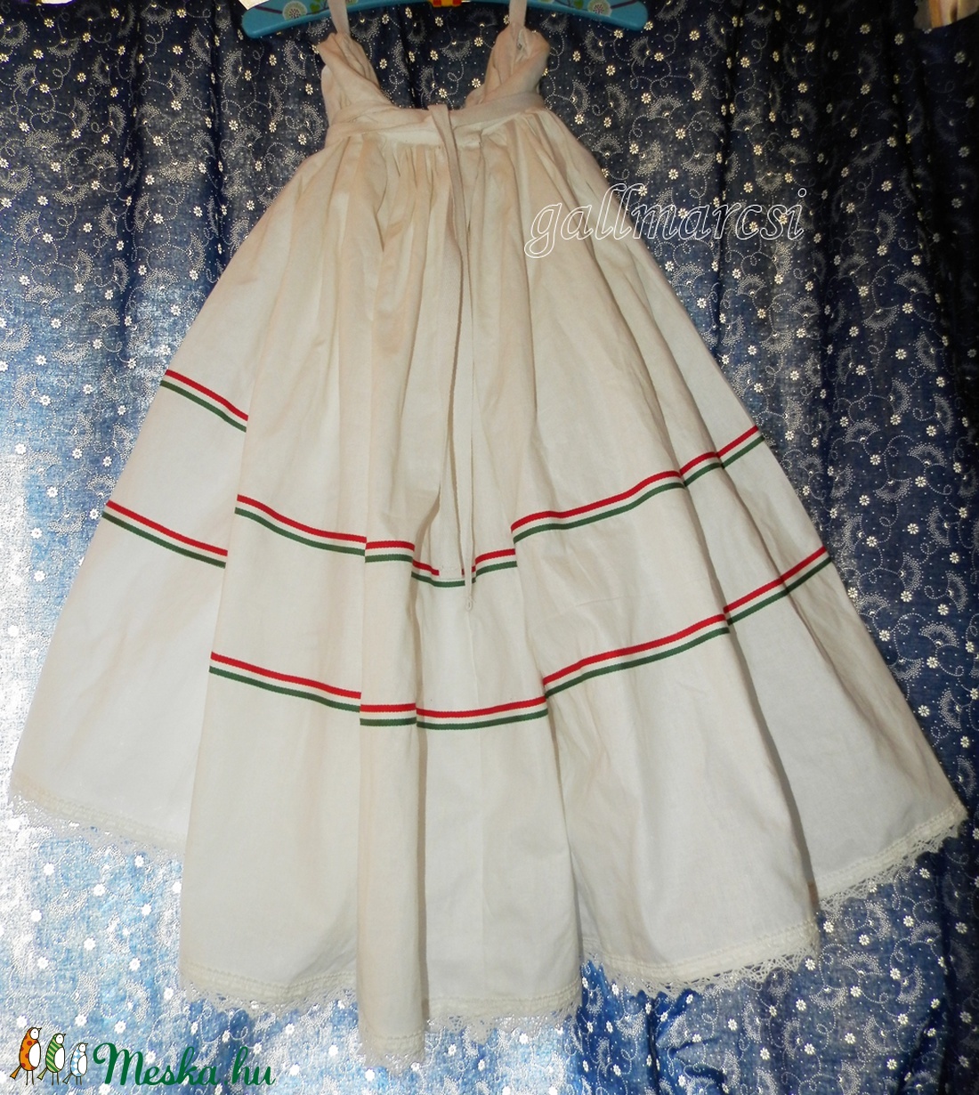 Alsószoknya, pörgős fehér néptánc szoknya -  - Meska.hu