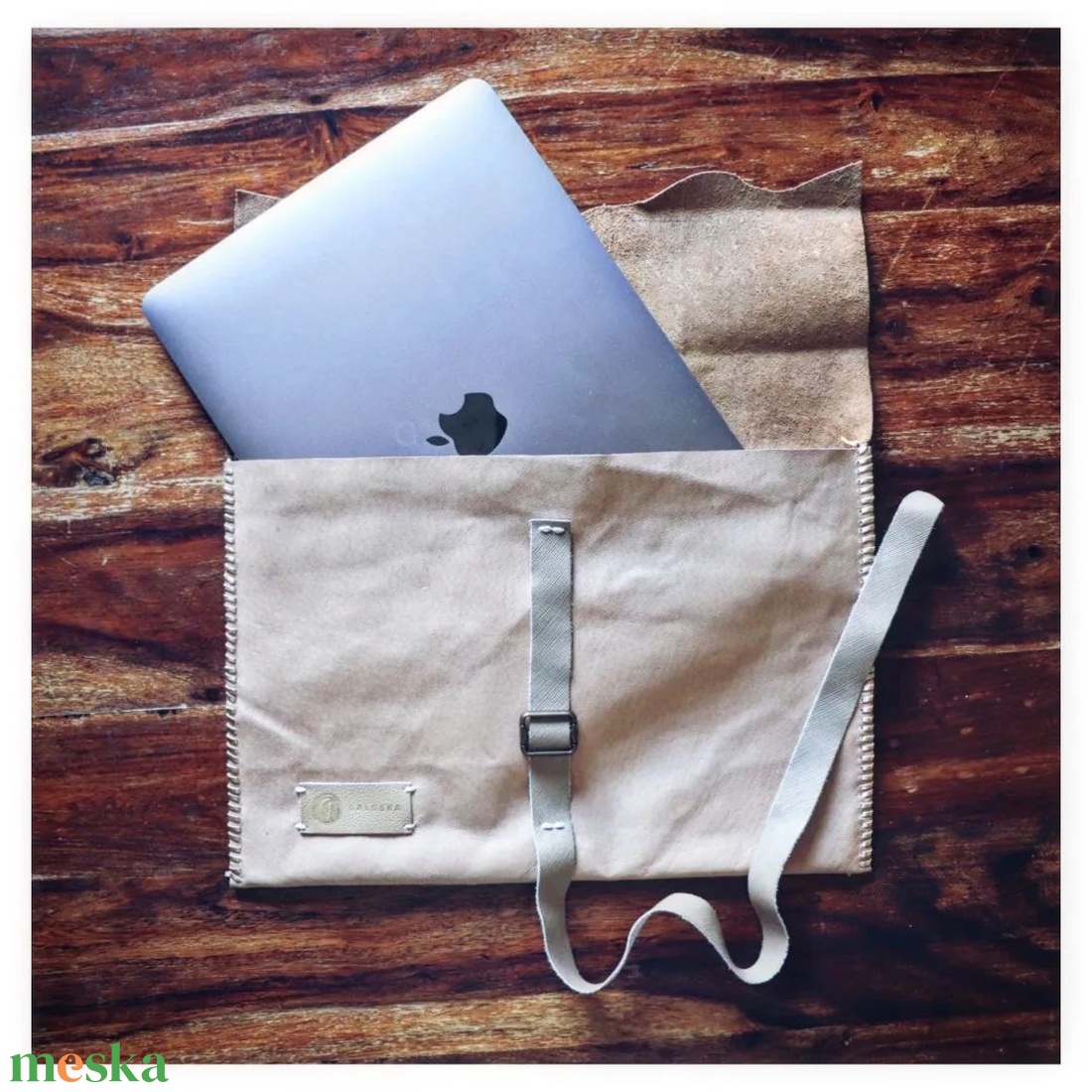 Bőr laptop tok 220819 - táska & tok - laptoptáska, laptop hátizsák - Meska.hu