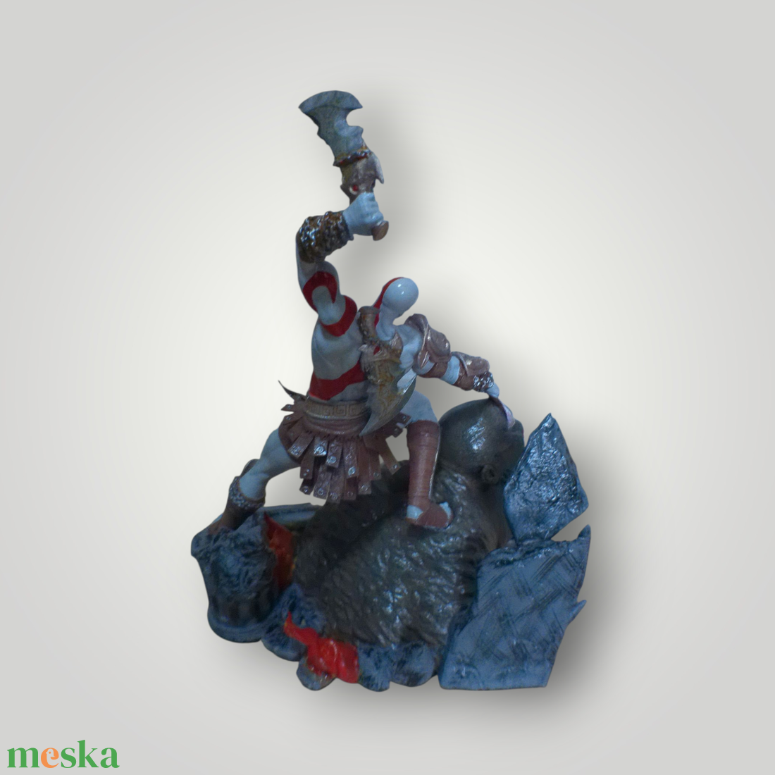 God of war szobor - otthon & életmód - dekoráció - asztal és polc dekoráció - asztaldísz - Meska.hu