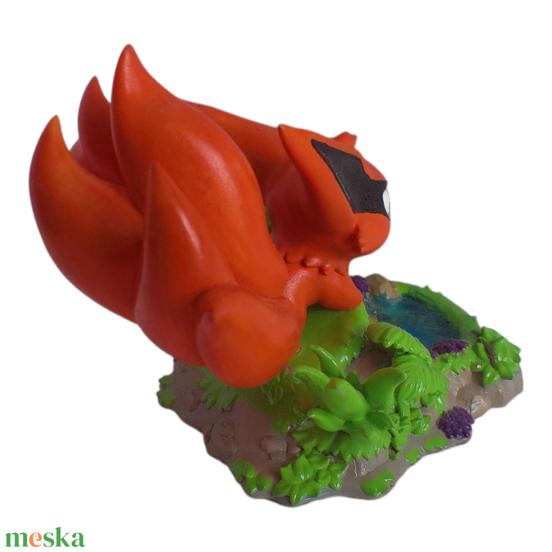  kurama kilencfarkú róka szobor - otthon & életmód - dekoráció - dekoratív figurák és szobrok - Meska.hu