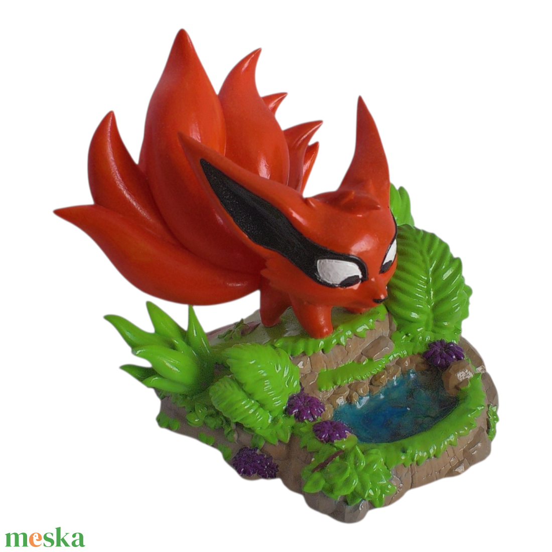  kurama kilencfarkú róka szobor - otthon & életmód - dekoráció - dekoratív figurák és szobrok - Meska.hu